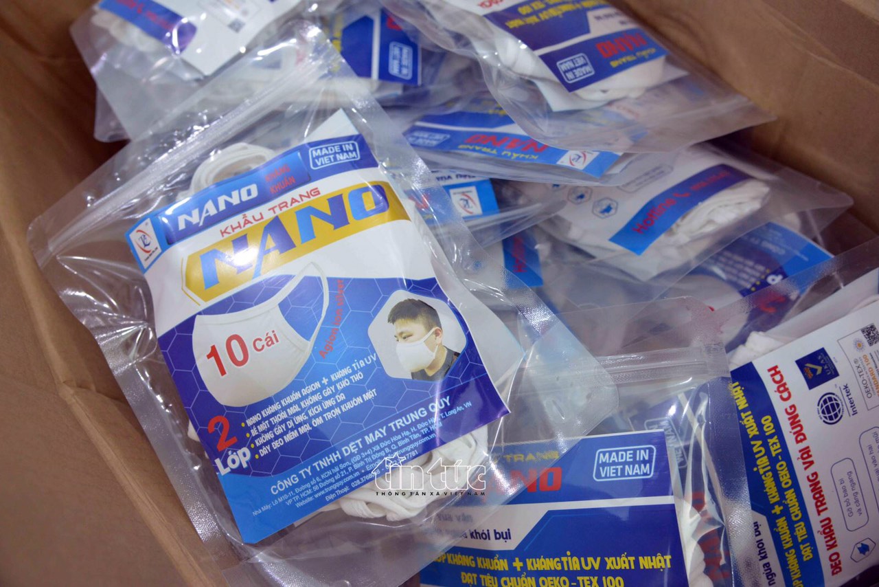 Hình ảnh mẫu tem decal dán túi đựng khẩu trang NANO kháng khuẩn