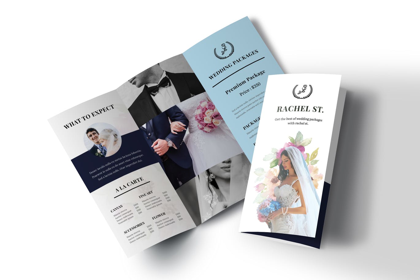 Các mẫu thiết kế Brochure dành cho doanh nghiệp cung cấp dịch vụ tiệc cưới