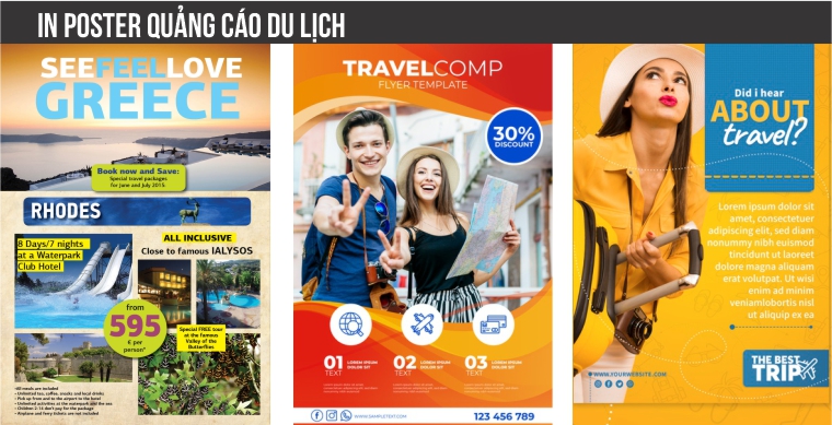 Mẫu poster quảng cáo du lịch