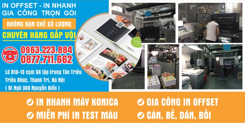 Công ty in An Anh chuyên nhận in sticker giá rẻ tại Hà Nội