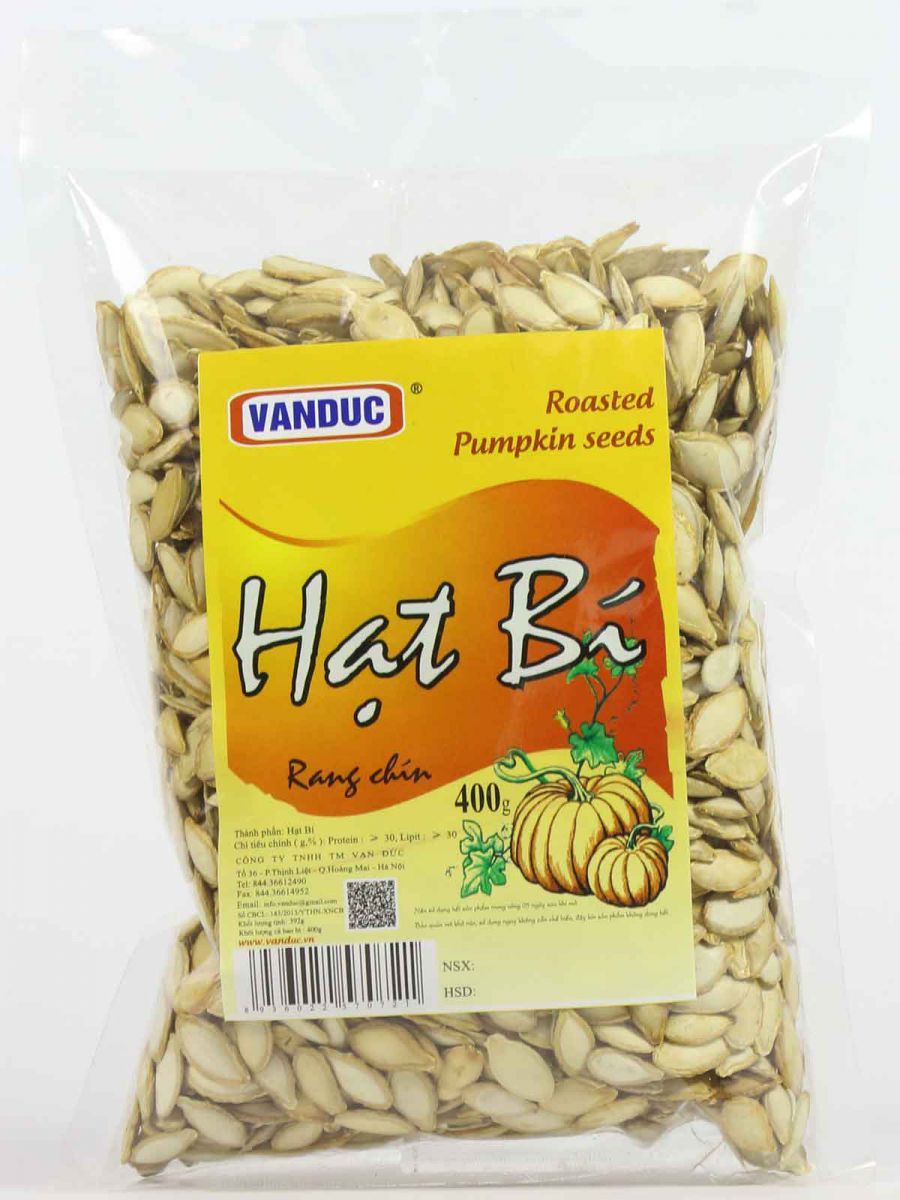 tem dán túi đựng hạt bí