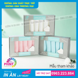 Top 10 mẫu bao bì giấy, hộp giấy đựng khăn sữa thiết kế và in ấn sáng tạo nhất Hà Nội