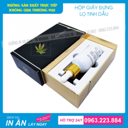 Dịch Vụ In Hộp Đựng Chai Tinh Dầu Theo Đơn Đặt Hàng, Giá Rẻ tại Hà Nội