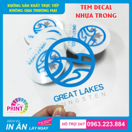 Dịch vụ in logo dán - Tạo nét độc đáo cho thương hiệu