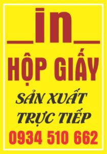 In Hộp Giấy Cao Cấp Tại Điện Biên