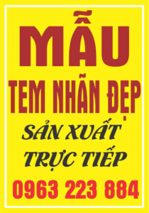 Mẫu Nhãn Mác Dán Túi Đựng Mầm Đậu Nành