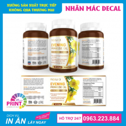Mẫu Tem Nhãn, Nhãn Mác Decal Dán Chai Lọ Mỹ Phẩm
