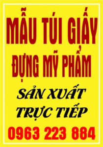 Mẫu Túi Giấy Đẹp, Sang Chảnh Đựng Mỹ Phẩm