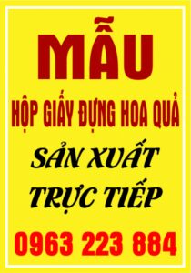 Những Mẫu Hộp Giấy Đựng Hoa Qủa Sáng Tạo