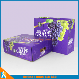 In túi giấy đựng hoa quả chất lượng cho các shop trái cây nhập khẩu