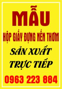 Bắt Mắt Với Bộ Sưu Tập Mẫu Hộp Giấy Đựng Nến
