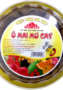 Mẫu tem nhãn mác dán hộp ô mai đẹp