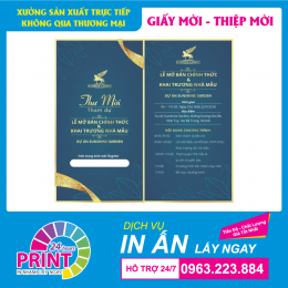 In thiệp mời ở đâu chất lượng, giá rẻ?