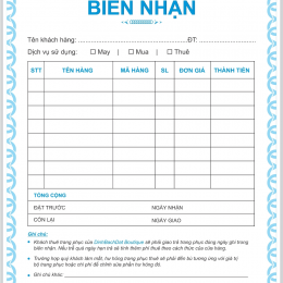 Khám phá dịch vụ in giấy biên nhận đẹp mê ly và giá cực hời