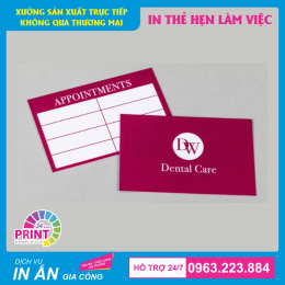 Top 10 những mẫu phiếu hẹn, thẻ đặt lịch hẹn làm việc sáng tạo