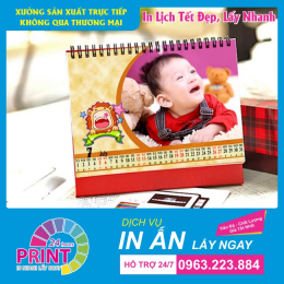 “Lưu giữ tuổi thơ” cho con bằng in lịch Tết để bàn “đẹp mà chất”