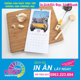 In lịch để bàn số lượng ít " giá rẻ"  giao nhanh trong 2 đến 8 giờ làm việc