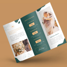 Các mẫu thiết kế Brochure dành cho doanh nghiệp cung cấp dịch vụ tiệc cưới