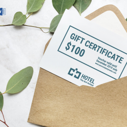 Các mẫu thiết kế voucher dành cho nhà nghỉ, homestay hay khách sạn