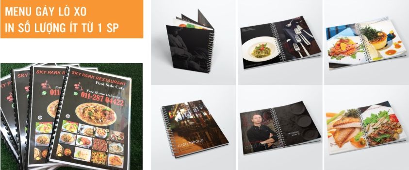 In menu nhà hàng cao cấp bằng công nghệ in offset