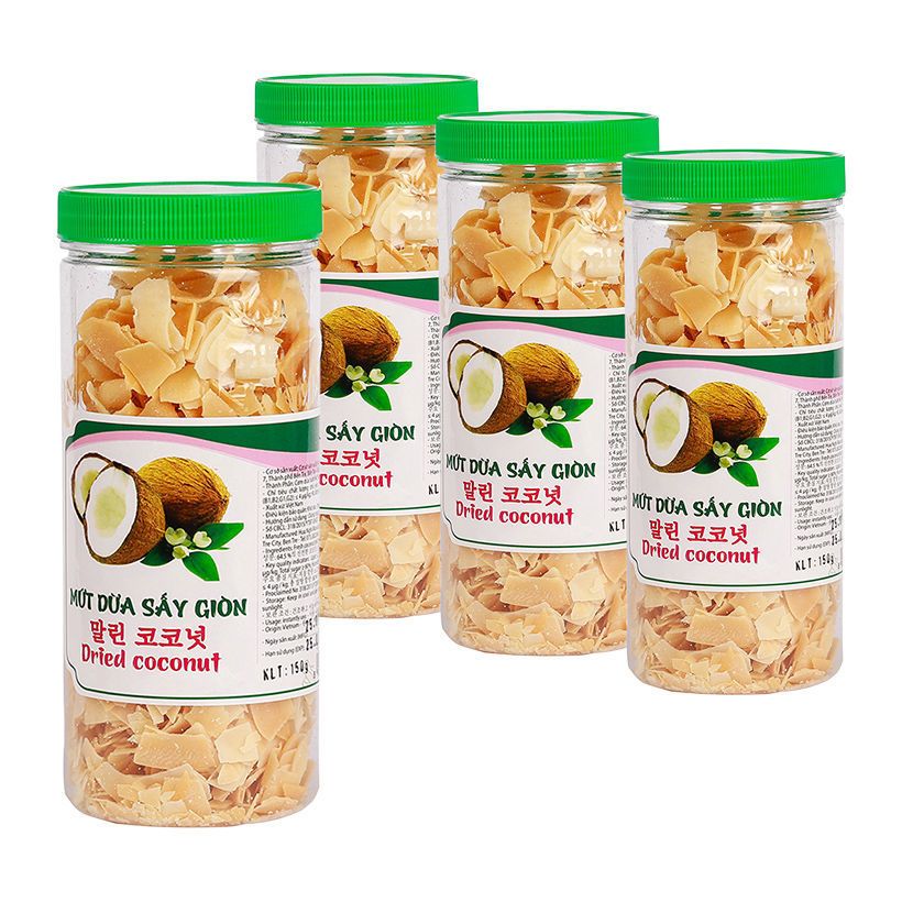 Ảnh mẫu tem nhãn mứt dừa sấy giòn