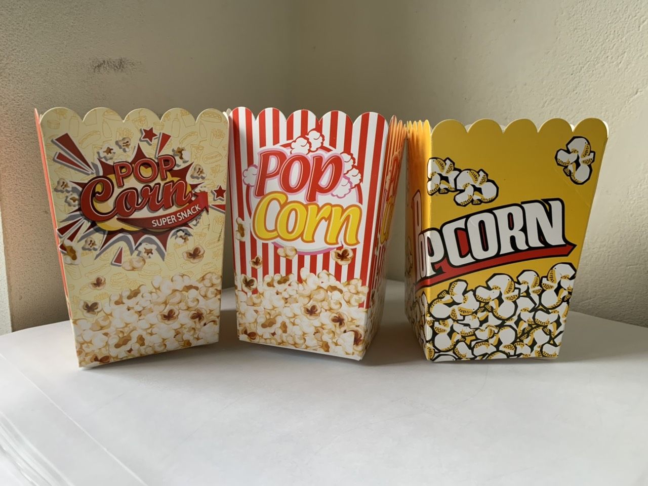 Bán sẳn hộp giấy đựng bắp rang bơ