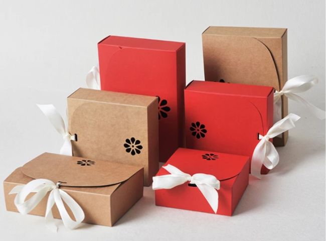 bao bì đựng quà tặng in bằng giấy kraft
