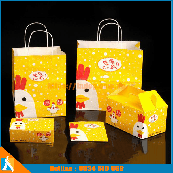 in bao bì đựng gà rán