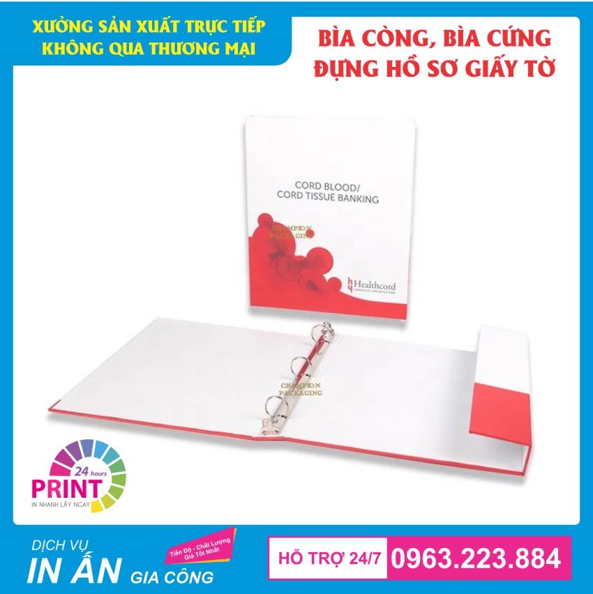 bìa còng cua đựng giấy tờ