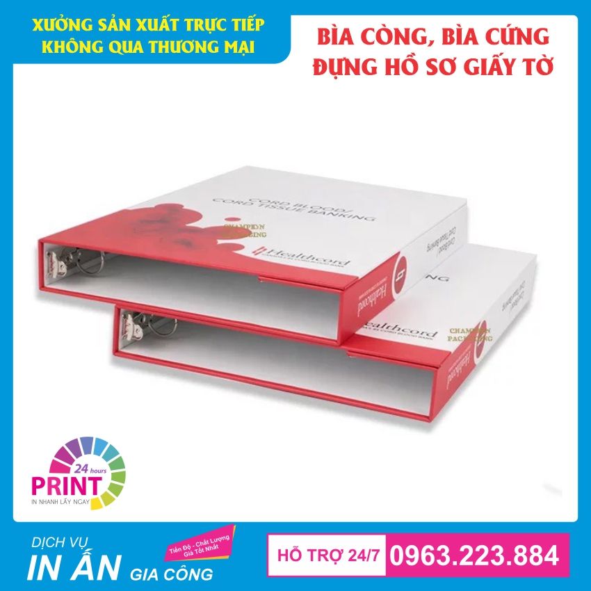 bìa còng cua đựng giấy tờ tài liệu