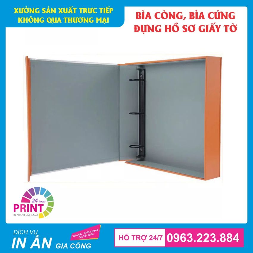 bìa còng bằng giấy đựng hồ sơ