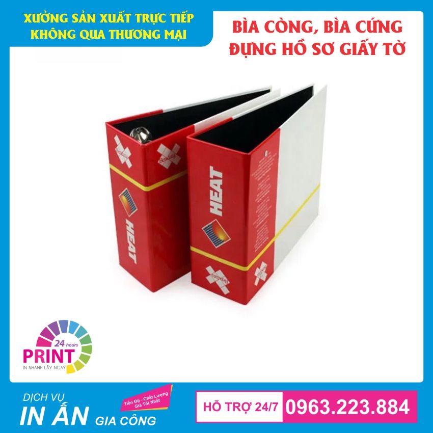 bìa giấy cứng đựng tài liệu