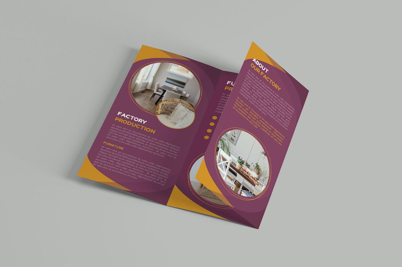 Brochure nội thất gấp ba lần