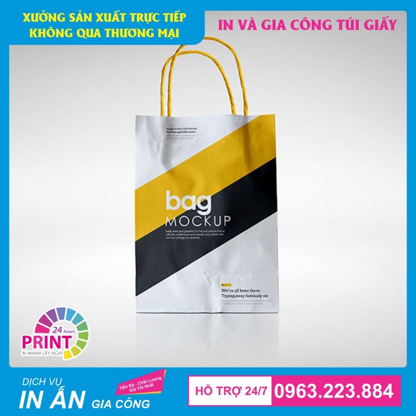 mẫu túi quảng cáo shop quần áo