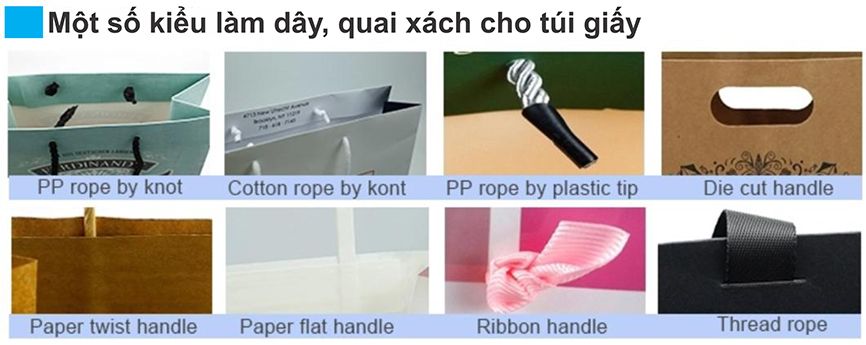 hình thức xo dây túi giấy