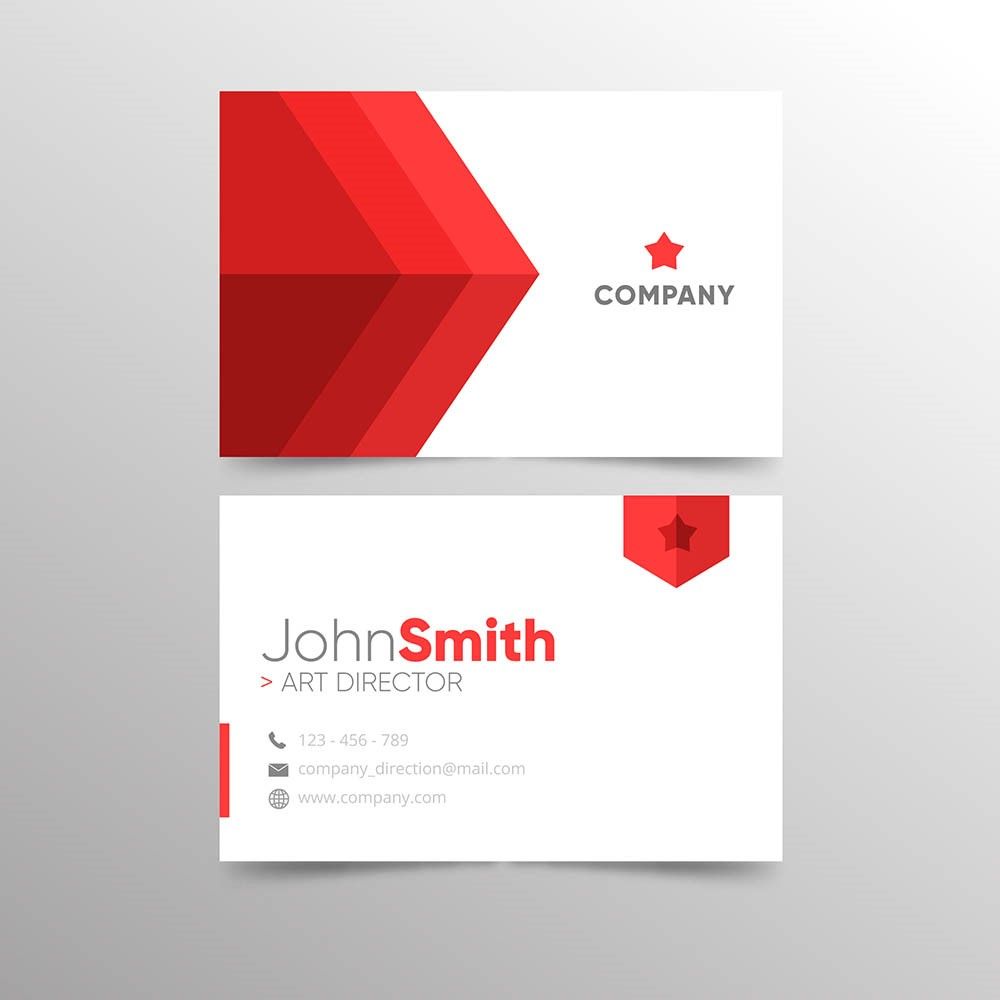 Mặt trước và mặt sau cuả một tấm danh thiếp chuyên nghiệp