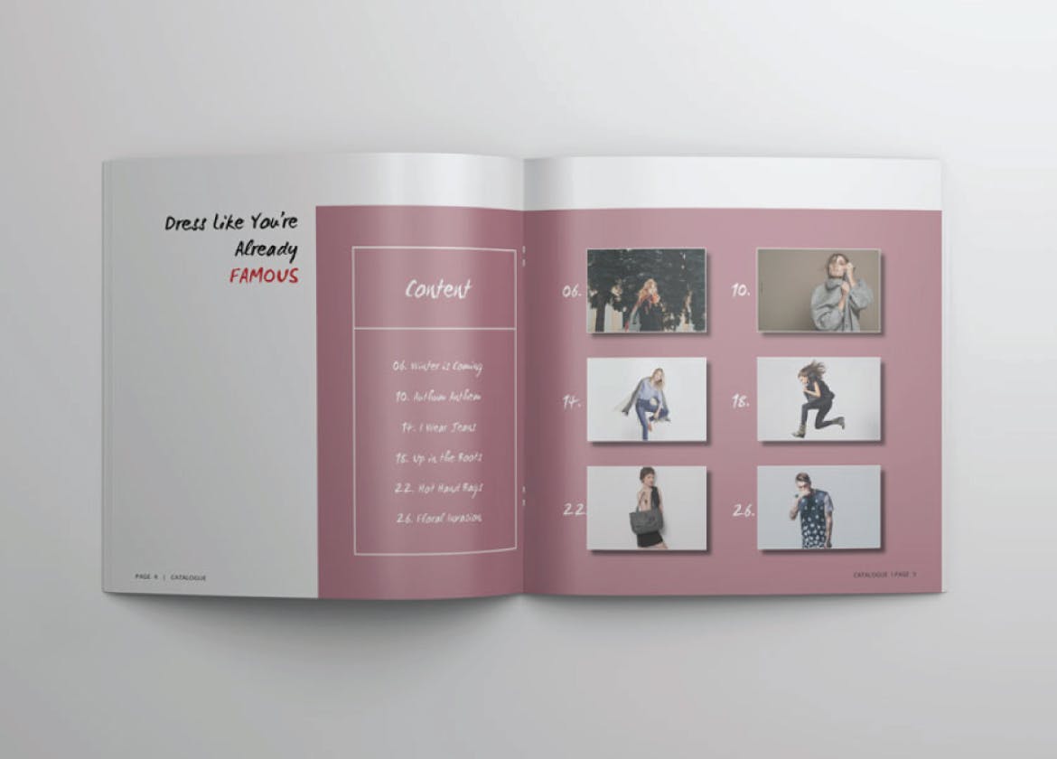 Mẫu Catalogue thời trang đa năng