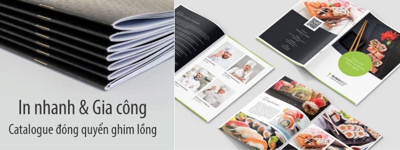 catalogue đóng quyển ghim lồng