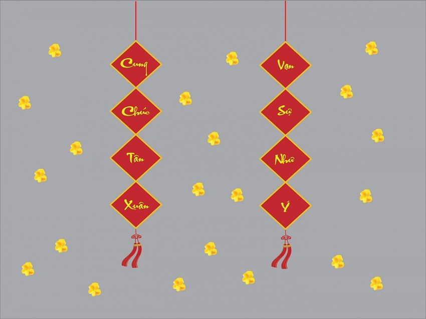 Câu đối chúc tết - In Nhãn Mác