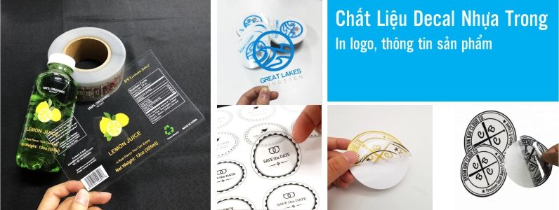 chất liệu decal trong