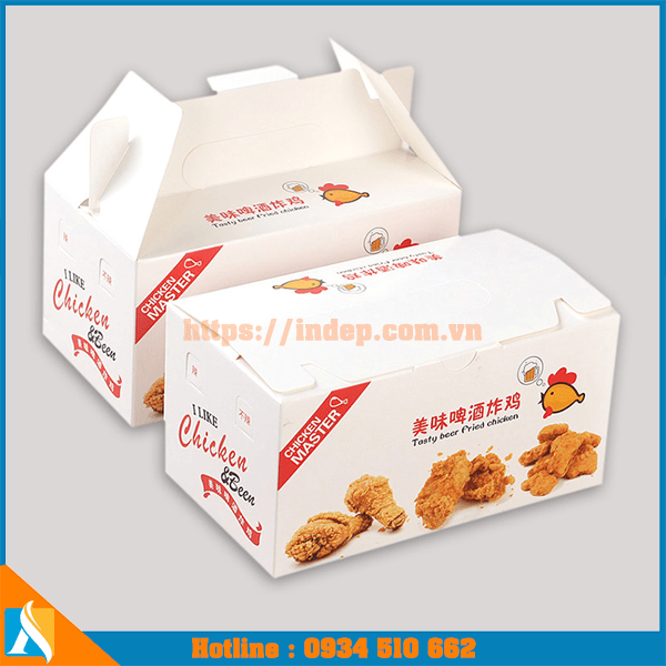 địa chỉ in hộp đụng gà rán