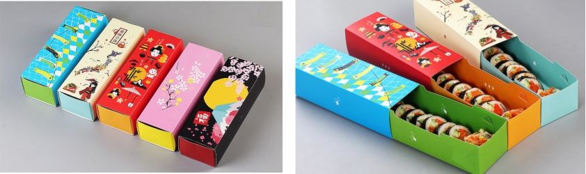 địa chỉ in hộp giấy đựng sushi
