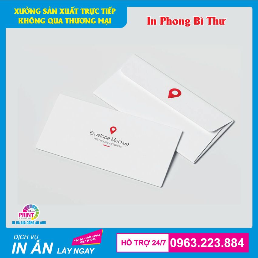 Địa chỉ in phong bì thư giá rẻ - In An Anh