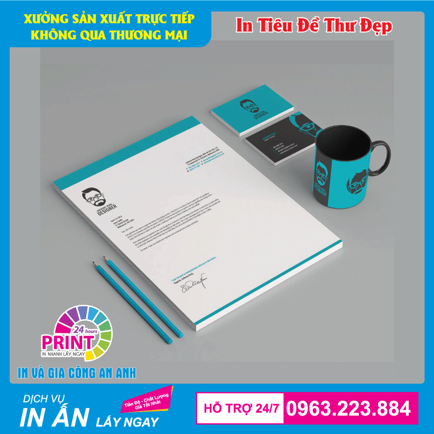 Kích thước mẫu in tiêu đề thư tại in An Anh