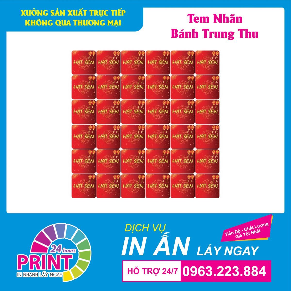 dịch vụ in tem nhãn dán bánh trung thu đẹp nhất 2020 tại in An Anh