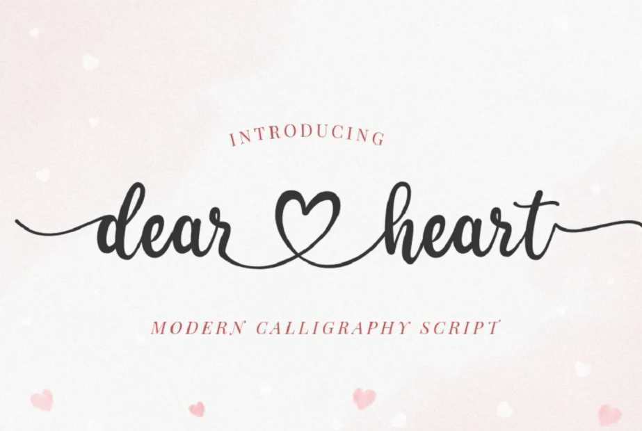 Font chữ trái tim - In Nhãn Mác