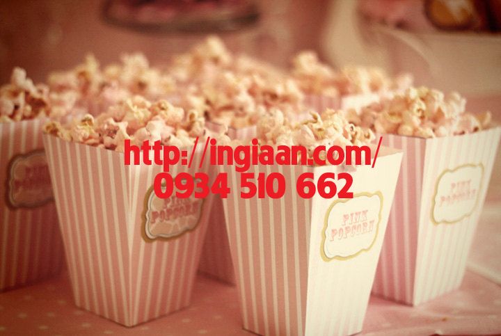 làm hộp đựng bỏng ngô