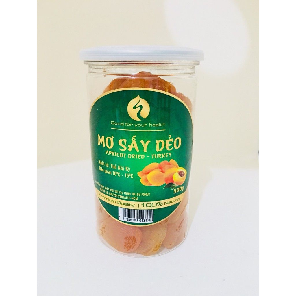 Hình ảnh mẫu tem nhãn dán hộp đựng mơ sấy