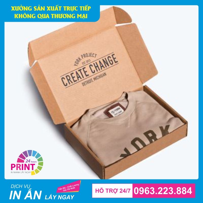 hộp carton sóng đựng quần áo