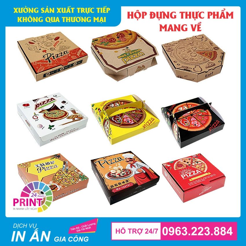 hộp giấy đựng pizza